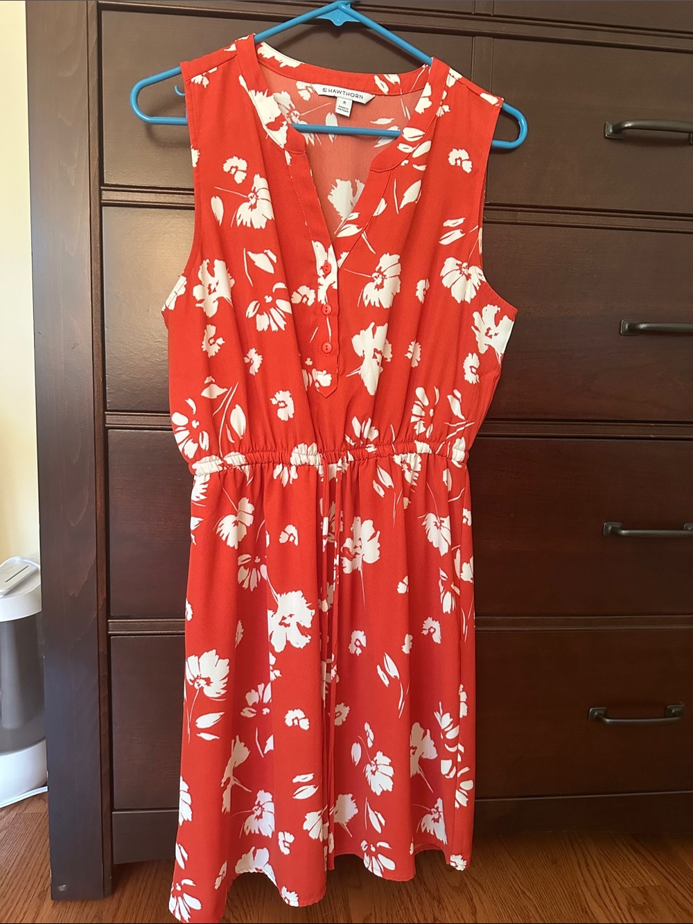 41 Hawthorn Sleeveless Floral Drawstring Day Dress